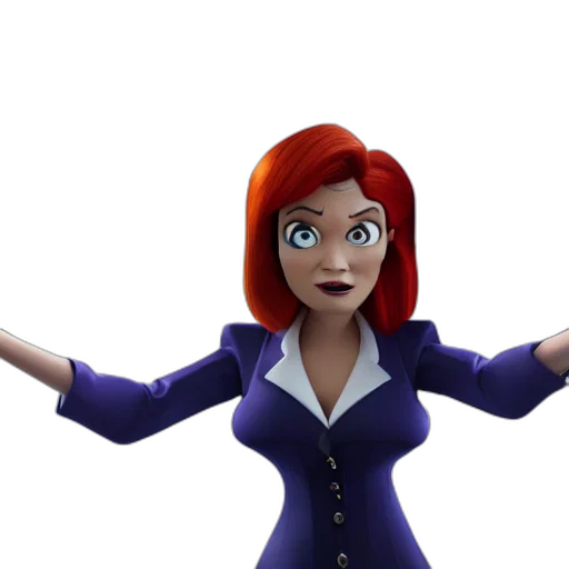 jacket, staff, dress, 3d render transparent PNG cut-out