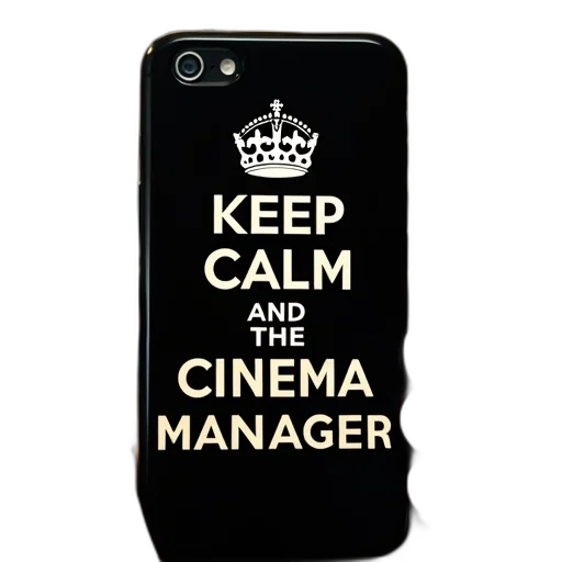 keep, calm, listen, cinema transparent PNG cut-out