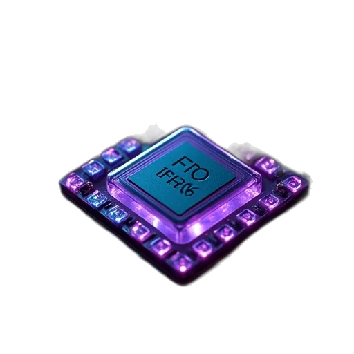 jewelry, robot, vaporwave, cyberpunk, 3d render, pixel art, neon lights, electronics transparent PNG cut-out