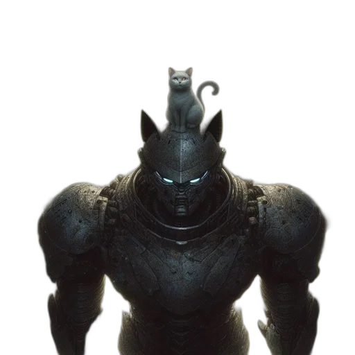 creature, animal, robot, mask, concept art, comic book art, fantasy art, 3d render transparent PNG cut-out