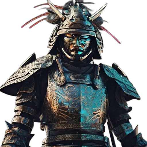 mask, sword, staff, weapon, concept art, 3d render, fantasy art, photorealistic transparent PNG cut-out