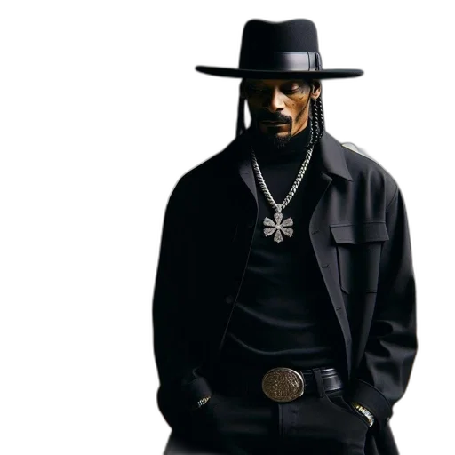 jacket, hat, concept art, man, dark, outfit, stands, urban transparent PNG cut-out