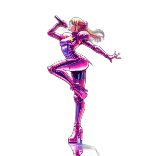 robot, staff, weapon, sword, concept art, comic book art, 3d render, cartoon transparent PNG cut-out