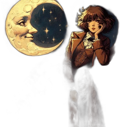 staff, concept art, fantasy art, pixel art, comic book art, outer space, night, golden transparent PNG cut-out