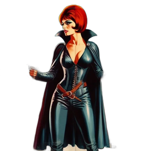 jacket, mask, dress, staff, concept art, comic book art, fantasy art, pixel art transparent PNG cut-out