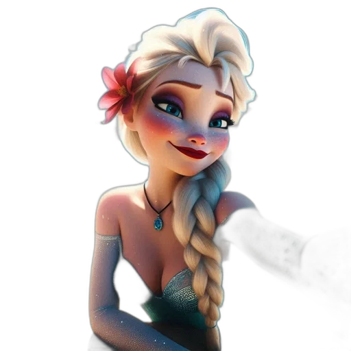 staff, jewelry, dress, concept art, fantasy art, cartoon, 3d render, fire transparent PNG cut-out