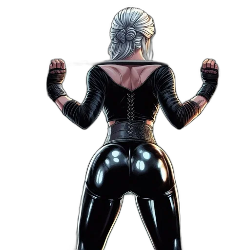 jacket, robot, weapon, comic book art, cyberpunk, concept art, fantasy art, dark transparent PNG cut-out