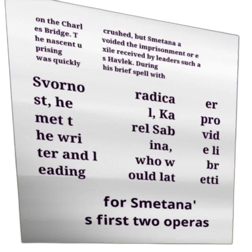 poster, text, czech, about, smetana, first, two, operas transparent PNG cut-out