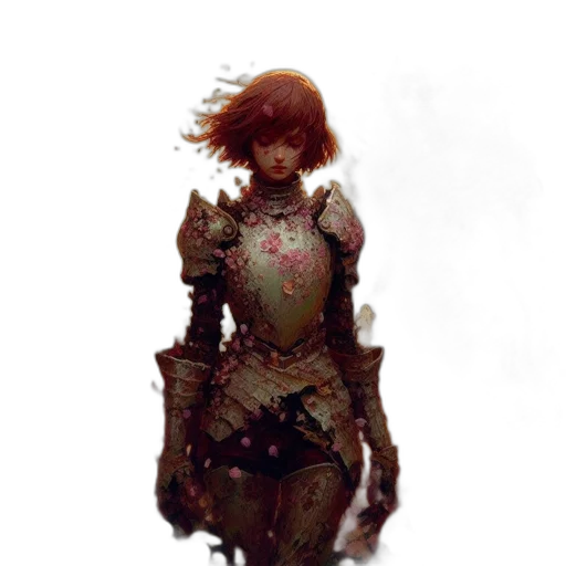 sword, weapon, dress, face, concept art, fantasy art, comic book art, watercolor transparent PNG cut-out