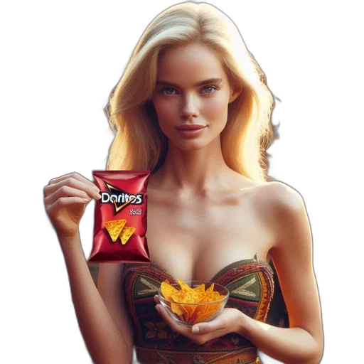 food, dress, photorealistic, fantasy art, oil painting, concept art, fire, woman transparent PNG cut-out