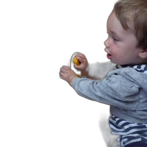 food, photorealistic, 3d render, child, plays, toy, microwave, pressing transparent PNG cut-out