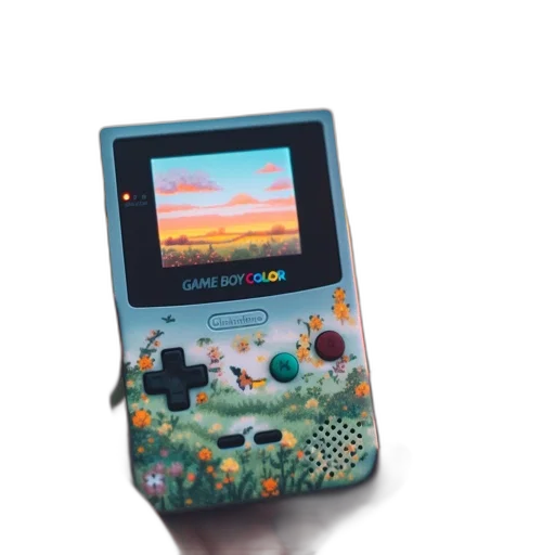 pixel art, vaporwave, 3d render, individual, holds, personalized, game, boy transparent PNG cut-out