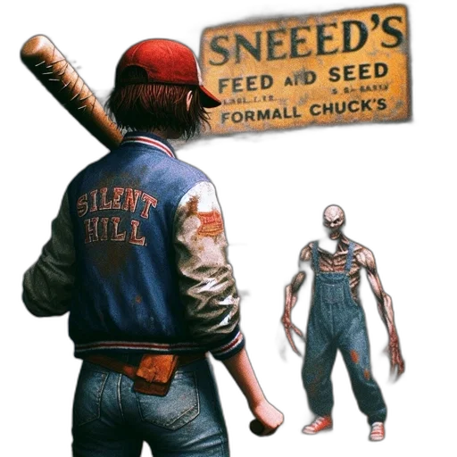 sword, food, concept art, comic book art, pixel art, horror, setting, figure transparent PNG cut-out