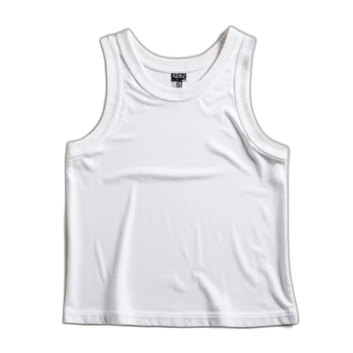 dress, monochrome, white, tank, top, ribbed, neckline, small transparent PNG cut-out