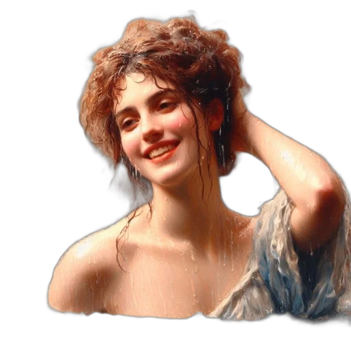 dress, face, jewelry, crown, photorealistic, oil painting, pixel art, fantasy art transparent PNG cut-out