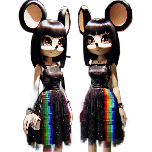 dress, mask, 3d render, cartoon, concept art, pixel art, dark, monochrome transparent PNG cut-out