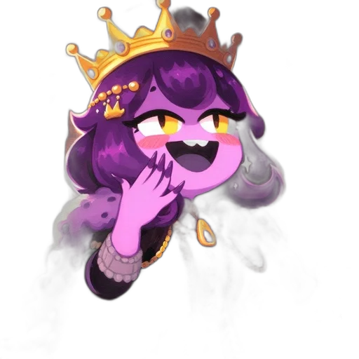 crown, staff, creature, mask, concept art, pixel art, fantasy art, watercolor transparent PNG cut-out