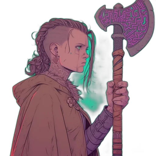 sword, staff, weapon, fantasy art, concept art, comic book art, cyberpunk, neon lights transparent PNG cut-out
