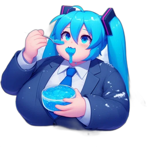 food, robot, creature, staff, anime, pixel art, vaporwave, 3d render transparent PNG cut-out