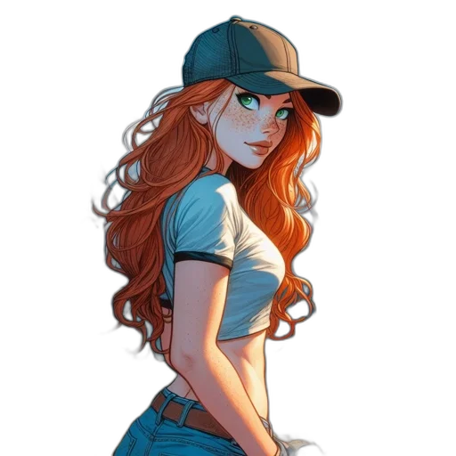 hat, staff, dress, jacket, cartoon, anime, comic book art, fantasy art transparent PNG cut-out