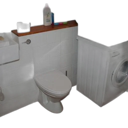 furniture, robot, 3d render, compact, bathroom, toilet, sink, washing transparent PNG cut-out