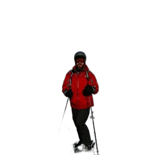 staff, jacket, umbrella, robot, 3d render, photorealistic, concept art, snow transparent PNG cut-out