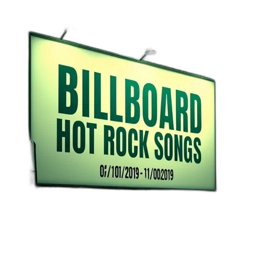 image, features, billboard, title, hot, rock, songs, large transparent PNG cut-out