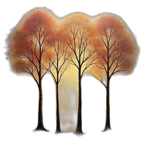tree, crown, watercolor, photorealistic transparent PNG cut-out