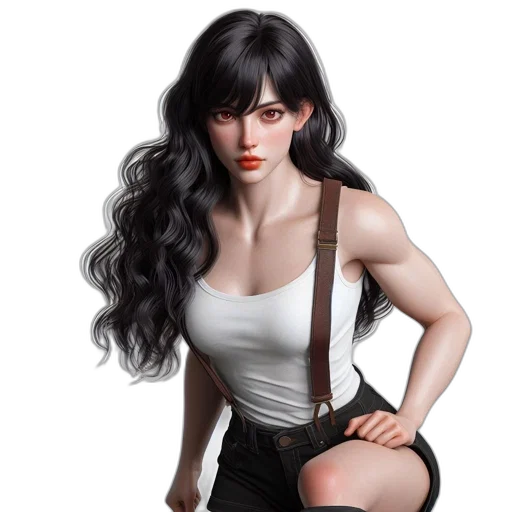 fantasy art, concept art, photorealistic, 3d render, dark, monochrome, earth tones, stylized transparent PNG cut-out
