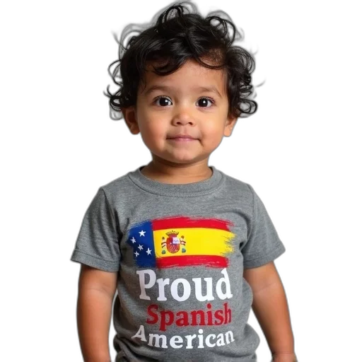toddler, wearing, grey, t-shirt, red, white, blue, design transparent PNG cut-out