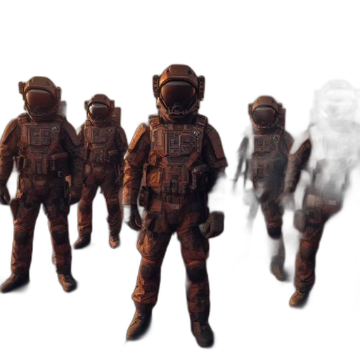 staff, mask, robot, weapon, concept art, 3d render, pixel art, fantasy art transparent PNG cut-out