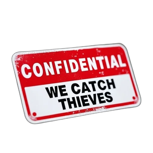 second, image, close-up, red, white, sticker, text, confidential transparent PNG cut-out
