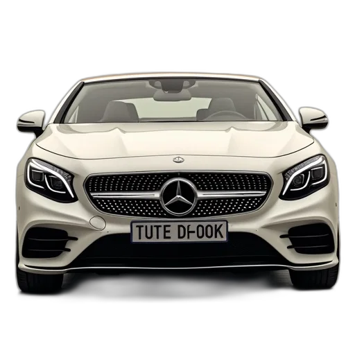 car, photorealistic, 3d render, front transparent PNG cut-out