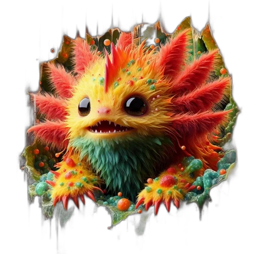 dragon, creature, animal, mask, concept art, 3d render, fantasy art, pixel art transparent PNG cut-out