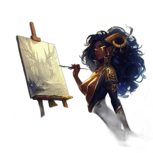 staff, fantasy art, concept art, watercolor, pixel art, fire, golden, dark transparent PNG cut-out