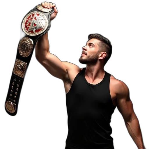 3d render, photorealistic, cartoon, concept art, muscular, man, black, sleeveless transparent PNG cut-out