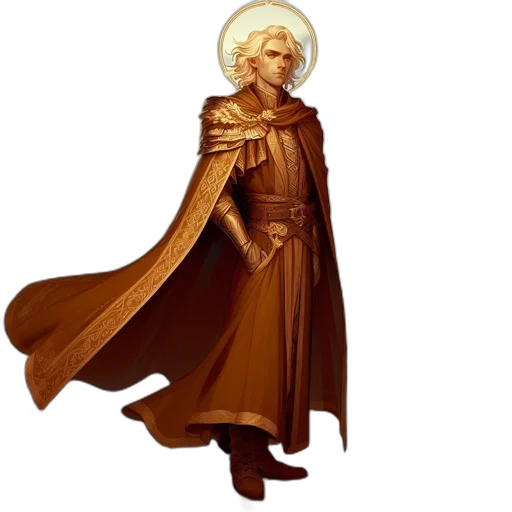 staff, concept art, stately, figure, stands, gracefully, serene, landscape transparent PNG cut-out