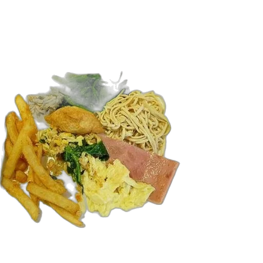 food, jewelry, crown, 3d render, photorealistic, oil painting, plate, noodles transparent PNG cut-out