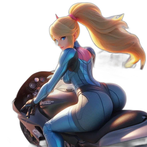 concept art, fantasy art, 3d render, anime, blue, animated, female, rides transparent PNG cut-out