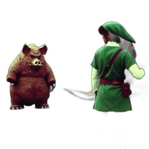 staff, concept art, 3d render, fantasy art, pixel art, green, link-inspired, protagonist transparent PNG cut-out