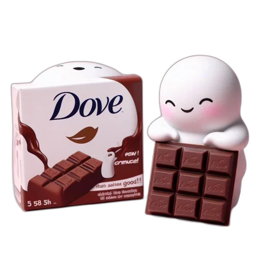 food, image, shows, dove, chocolate, packaging, featuring, bar transparent PNG cut-out