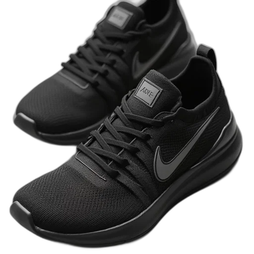shoes, dark, monochrome, nike transparent PNG cut-out