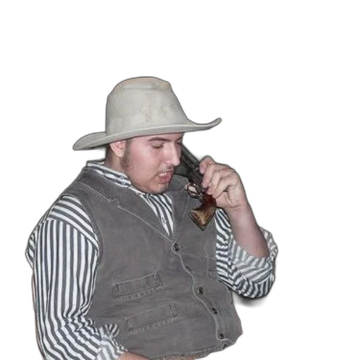 hat, jacket, staff, animal, photorealistic, man, striped, shirt transparent PNG cut-out