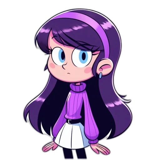 staff, creature, hair, dress, cartoon, pixel art, anime, concept art transparent PNG cut-out
