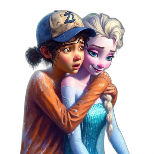 hat, fantasy art, concept art, comic book art, oil painting, snow, underwater, fire transparent PNG cut-out