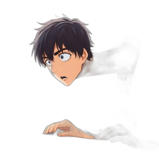 creature, face, mask, weapon, anime, concept art, cartoon, pixel art transparent PNG cut-out