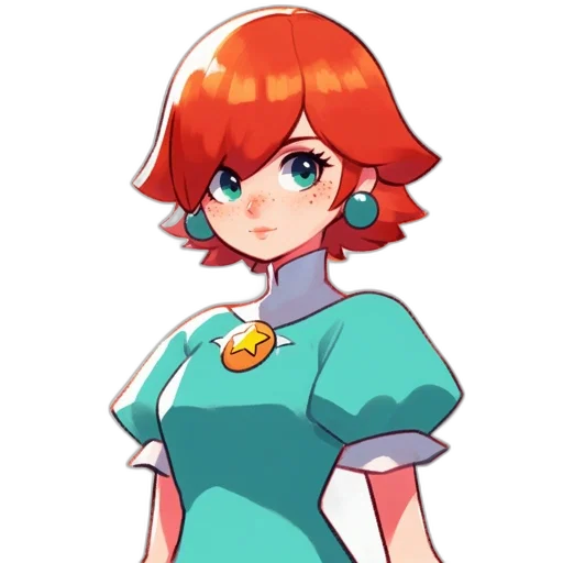 dress, staff, face, crown transparent PNG cut-out