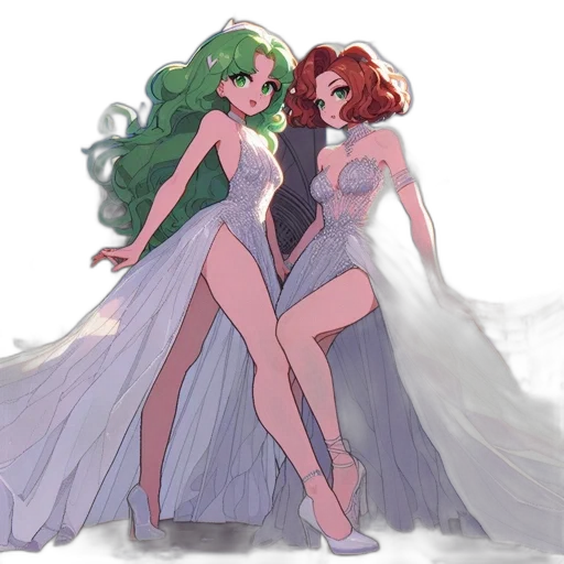 dress, concept art, fantasy art, watercolor, pixel art, underwater, green, pastel transparent PNG cut-out