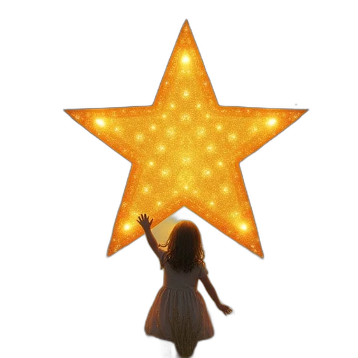 dress, staff, 3d render, star transparent PNG cut-out