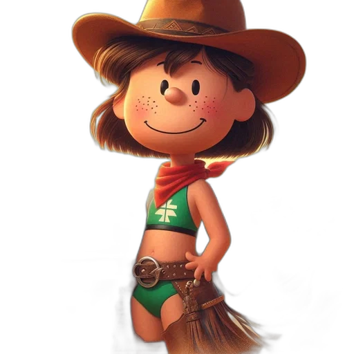 hat, animal, staff, concept art, cartoon, photorealistic, 3d render, cowboy transparent PNG cut-out